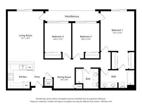 a floor plan of a living room with a bedroom and a dining room